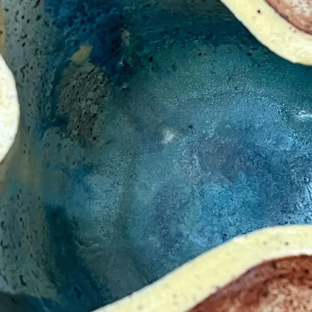 Studio Art Pottery Ceramic Organic Bowl 4.5